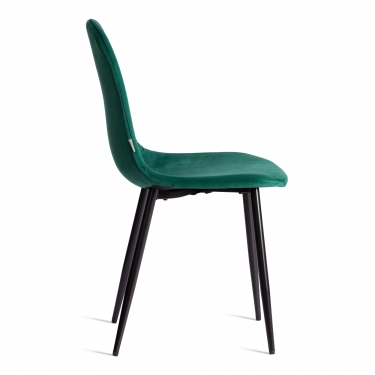 Стул Tetchair BREEZE mod. JSC-58 Велюр/металл , 44 х 53 х 86 см, Green зеленый HLR56 / черный