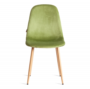 Стул Tetchair BREEZE mod. JSC-58 Велюр/металл , 44 х 53 х 86 см, Green зеленый HLR54 / натуральный