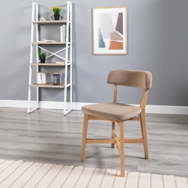 Стул R-home Frank Pro Diag Beige/Натуральный бук