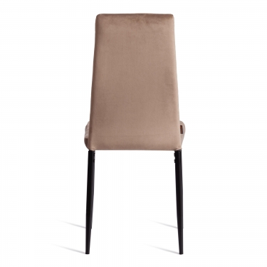 Стул Tetchair Easy mod. JSC02-1 металл, флок, 41 х 52 х 96 см, Beige бежевый HLR8 / черный
