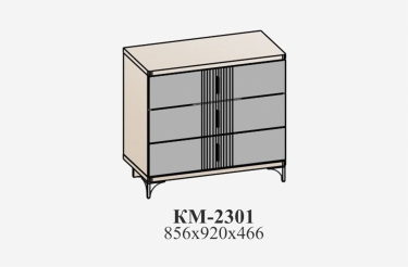 Комод СанТан Шер КМ-2301 Дуб серый