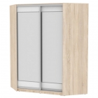 Шкаф-купе Аларти YA-198х1400-718-3ДСС-Белый-D2D2