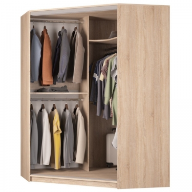 Шкаф-купе Аларти YA-198х1400-718-5Белый-D1D2