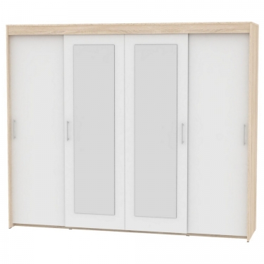 Шкаф-купе Аларти T-5-198х235х45-MДСС-Белый-9