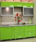 Кухни Контраст пластика Green Apple