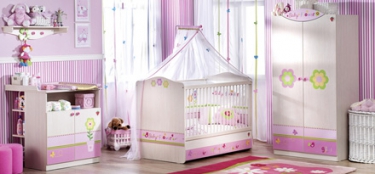 Кроватки детские, коллекция для малышей Baby Flower