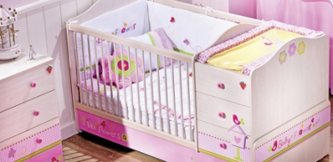 Кроватки детские, коллекция для малышей Baby Flower