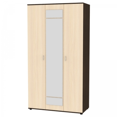 Шкаф распашный Аларти Алиса H5_M 2230х1200х540 ручка скоба 96мм Венге-ДМ