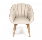 Кресло для посетителя Profoffice ALMA WOOD SOFT L3 oak Ivory22042
