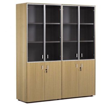 Шкаф комбинированный двойной H.197 Profoffice ENZO 109 728 ECL-L 51 Светлый эвкалипт Хром