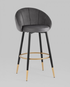 Стул Stool Group Наоми барный велюр Серый