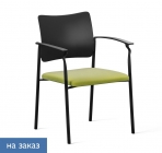 Кресло на черных опорах, с подлокотниками Profoffice PINKO plastic 4legs black Kiton 08 Arms Зеленый Черный