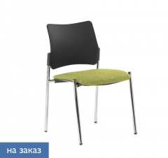 Кресло на опорах, без подлокотников Profoffice Pinko plastic 4legs Kiton 08 noArms Зеленый Черный Хром
