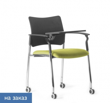 Кресло на колесах, со столом Profoffice Pinko plastic cast Kiton 08 Arms+WT Зеленый Черный Хром
