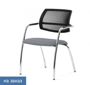 Кресло на 4-х опорах Profoffice Urban Mesh 4legs Jade9502 Серый Хром