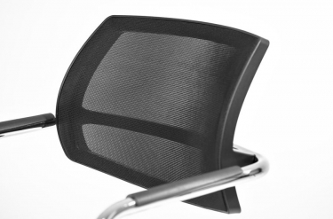 Кресло на 4-х опорах Profoffice Urban Mesh 4legs SLW 58 Голубой Хром