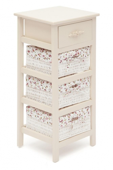 Тумба с 3-я корзинами и ящиком Tetchair Secret De Maison FANTASIE 4 mod. 4327 Слоновая кость