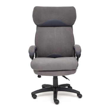 Кресло Tetchair DUKE флок/ткань, серый/серый, 29/TW-12