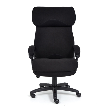 Кресло Tetchair DUKE флок/ткань, черный/черный , 35/TW-11