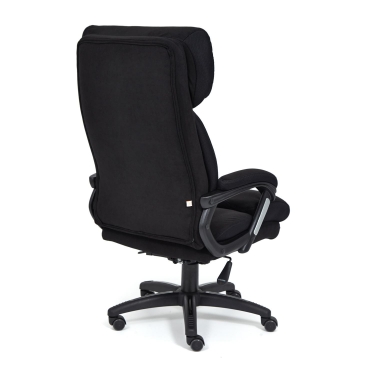 Кресло Tetchair DUKE флок/ткань, черный/черный , 35/TW-11