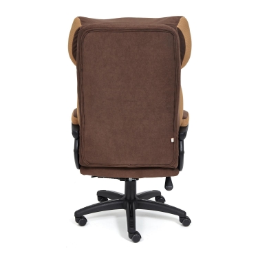 Кресло Tetchair DUKE флок/ткань, коричневый/бронза, 6/TW-21
