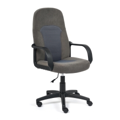 Кресло Tetchair PARMA флок/ткань, серый, 29/TW-12