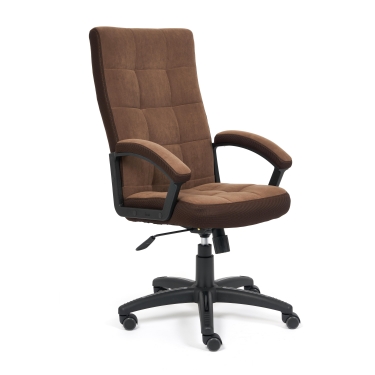 Кресло Tetchair TRENDY флок/ткань, коричневый, 6/TW-24