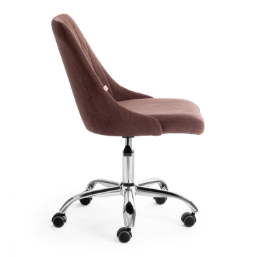 Кресло Tetchair SWAN флок , коричневый, 6