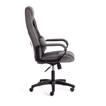 Кресло Tetchair DRIVER 22 флок/ткань, серый/серый, 29/TW-12