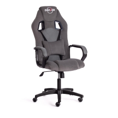 Кресло Tetchair DRIVER 22 флок/ткань, серый/серый, 29/TW-12