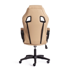 Кресло Tetchair DRIVER 22 кож/зам/ткань, бежевый/бронза, 36-34/TW-21