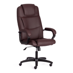 Кресло Tetchair BERGAMO 22 кож/зам, коричневый, 36-36
