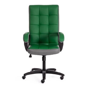 Кресло Tetchair TRENDY 22 кож/зам/ткань, зеленый/серый, 36-001/12