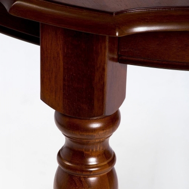 Стол обеденный раскладной Tetchair VAN HORN 4272 дерево гевея, 1067 x1372+4571829 x749мм, HN GLAZE light