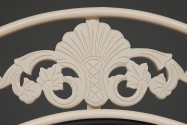Кровать Tetchair CANZONA дерево гевея/металл, 180200 см King bed, Белый butter white