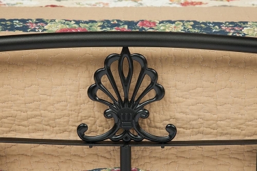 Кровать Tetchair РУМБА AT-203/ RUMBA дерево гевея/металл, 140х200 см double bed, красный дуб/черный