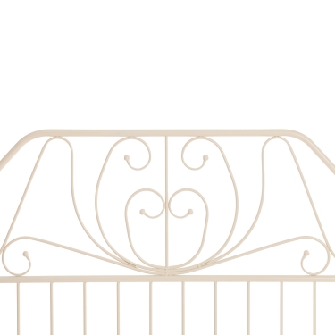 Кровать Tetchair ERIC Wood slat base металл, 160200 см Queen bed, Белый butter white
