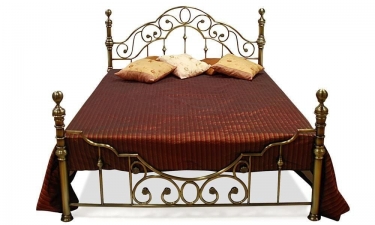 Кровать металлическая Tetchair VICTORIA 180200 см King bed, Античная медь Antique Brass