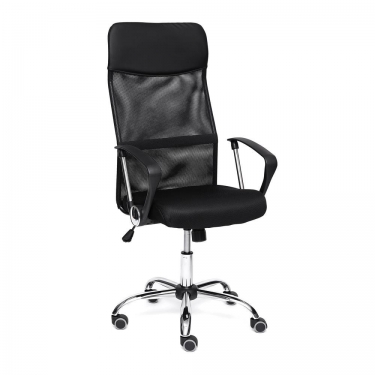 Кресло Tetchair PRACTIC кож/зам, ткань, черный