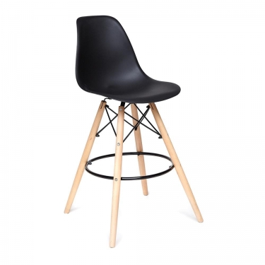 Стул барный Tetchair Cindy Bar Chair mod. 80 дерево/металл/пластик, 46х55х106 см, черный