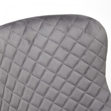 Стул Tetchair ELI mod. 8202 металл/ткань, 53x61,5x83 см, серый G-062-40/черный