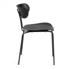 Стул Tetchair VAN HALLEN mod. 1534-45 пластик/металл, 45х52х77 см, высота до сиденья 46,5 см, черный/черный