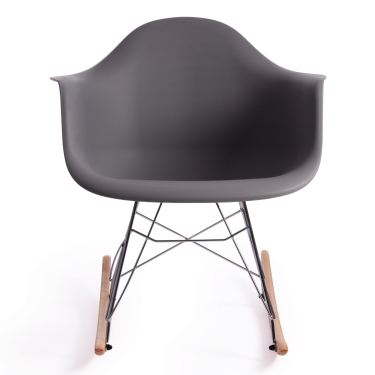 Кресло-качалка Tetchair CINDY mod. C1025A пластик/металл/дерево, 65 х 61 х 74 см, серый 024 /натуральный