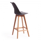 Стул барный Tetchair TULIP BAR mod. C1014H пластик/дерево, 57 х 48 х 104 см, серый 024 /натуральный