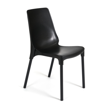 Стул Tetchair GENIUS mod 75 металл/пластик, 46x56x84cм, черный/черные ножки