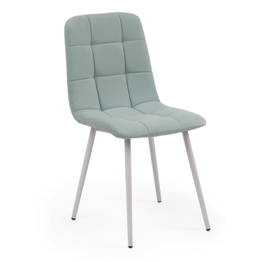 Стул Tetchair CHILLY MAX Велюр/металл , 45 х 54 х 90 см , бирюзовый 20/белый