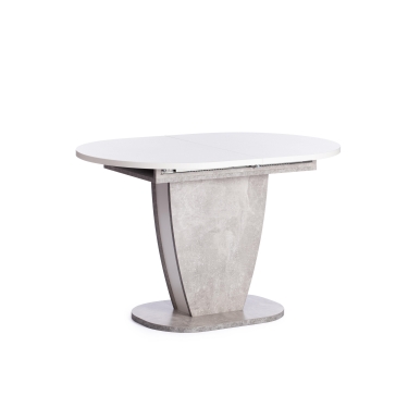 Стол обеденный Tetchair SATURN ЛДСП, 120-160x80x75,5 см, Бетон/Белый