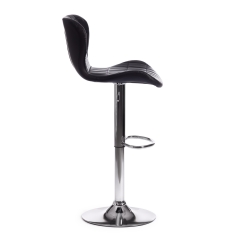 Стул барный Tetchair AVIONIC mod. KY712A металл/экокожа, 455386-107 см, черный/хром