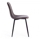 Стул Tetchair BREEZE mod. 4724 вельвет/металл, 44 х 53 х 87 см, Light grey светло-серый HLR24 / черный