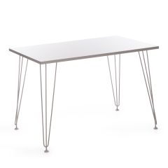Стол Tetchair STAR ЛДСП/металл, 110х70х75 см, белый топ/белые ножки